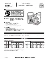 Monarch TSP 3 Owner'S Manual preview