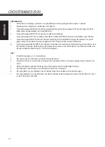 Preview for 10 page of Monark CROSSTRAINER X100 Manual