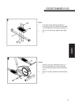 Предварительный просмотр 27 страницы Monark CROSSTRAINER X100 Manual