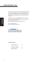 Preview for 12 page of Monark homeline C100 Manual