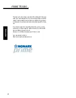 Preview for 28 page of Monark PRIME TR3000 Manual