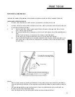 Preview for 75 page of Monark PRIME TR3000 Manual