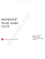 mondaine GGM.D014 Instruction Booklet preview