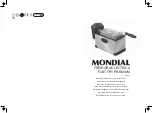 Preview for 1 page of Mondial Designs Limited FAST FRY PREMIUM Instruction And Technical Service Manual