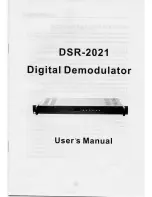 Preview for 1 page of Mondo Plast DSR-2021 User Manual