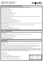 Preview for 2 page of Mondo LYPTASIT STAND DESK Assembly, Operating & Maintenance Instructions