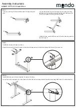 Preview for 4 page of Mondo LYPTASIT STAND DESK Assembly, Operating & Maintenance Instructions