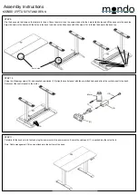 Preview for 7 page of Mondo LYPTASIT STAND DESK Assembly, Operating & Maintenance Instructions