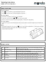 Preview for 8 page of Mondo LYPTASIT STAND DESK Assembly, Operating & Maintenance Instructions