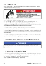 Preview for 18 page of Mondolfo Ferro AQUILA TORNADO Operator'S Manual