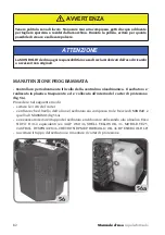 Preview for 82 page of Mondolfo Ferro AQUILA TORNADO Operator'S Manual