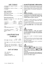 Preview for 9 page of Mondolfo Ferro TB 126 D Operator'S Manual