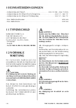 Preview for 126 page of Mondolfo Ferro TBE 156 PRO N Operator'S Manual