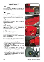 Preview for 94 page of Mondolfo Ferro TBE160 MATIC Operator'S Manual