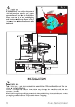 Preview for 54 page of Mondolfo Ferro TBE160 TERRA Operator'S Manual