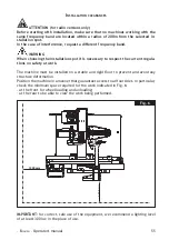 Preview for 55 page of Mondolfo Ferro TBE160 TERRA Operator'S Manual