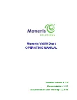 Moneris vx810 duet Operating Manual preview