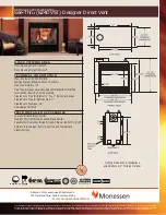 Preview for 1 page of Monessen Hearth 624DVST Product Specifications