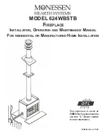 Monessen Hearth 624WBSTB Installation, Operation And Maintenance Manual предпросмотр