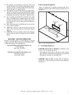 Preview for 9 page of Monessen Hearth Artisan AVFL42NIP-BU Installation Manual