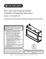 Предварительный просмотр 1 страницы Monessen Hearth AVFL Series Installation & Operating Instructions Manual