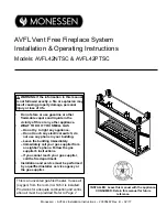 Monessen Hearth AVFL42NTSC Installation & Operating Instructions Manual предпросмотр