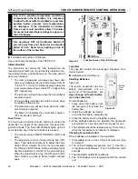 Предварительный просмотр 24 страницы Monessen Hearth AVFL42NTSC Installation & Operating Instructions Manual