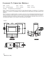 Предварительный просмотр 6 страницы Monessen Hearth BBV400NE Installation, Operation And Maintenance Manual