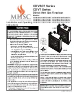 Monessen Hearth CDV7 Installation And Operating Instructions Manual предпросмотр