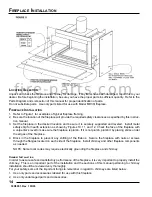 Preview for 14 page of Monessen Hearth Corner Fireplace 624WBCL Installation, Operation And Maintenance Manual For Residential Installation