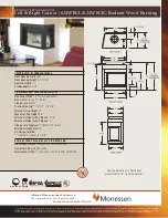 Monessen Hearth Corner Fireplace 624WBCL Product Specifications предпросмотр