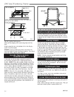 Preview for 12 page of Monessen Hearth CWC400 Homeowner'S Installation And Operating Manual