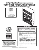 Monessen Hearth DBX24NTC Installation And Operating Instructions Manual preview