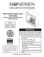 Monessen Hearth DFS32NVC Installation And Operating Instructions Manual preview