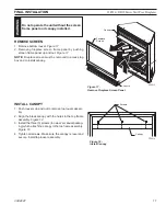 Preview for 17 page of Monessen Hearth DFX DBX24C Installation And Operating Instructions Manual