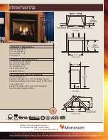 Preview for 1 page of Monessen Hearth DFX24C Product Specifications