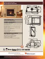 Preview for 1 page of Monessen Hearth Direct Vent BLDV400 Product Specifications