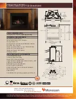 Preview for 1 page of Monessen Hearth Direct Vent CDVR33 Product Specifications