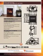 Monessen Hearth Direct Vent Gas Fireplace MDV600 Product Specifications preview