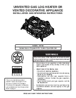 Monessen Hearth DST30 Installation And Operating Instructions Manual предпросмотр