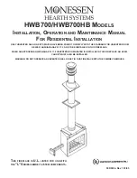 Preview for 1 page of Monessen Hearth HWB700HB Installation, Operation And Maintenance Manual