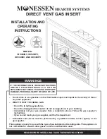 Предварительный просмотр 1 страницы Monessen Hearth IDV380NV Installation And Operating Instructions Manual