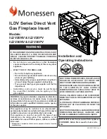 Предварительный просмотр 1 страницы Monessen Hearth ILDV20NV User Manual