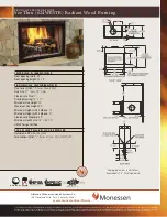 Предварительный просмотр 1 страницы Monessen Hearth Indoor Gas Fireplace none Product Specifications