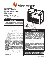 Monessen Hearth KSTDV500 Installation And Operating Instructions Manual preview