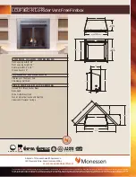 Preview for 1 page of Monessen Hearth Lo-Rider LCUF36C-R Product Specifications