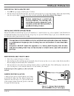 Preview for 15 page of Monessen Hearth MHSC EYF18 Installation And Operating Instructions Manual