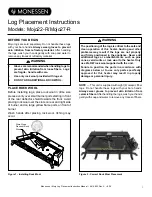 Предварительный просмотр 1 страницы Monessen Hearth Mojo22-R Log Placement Instructions