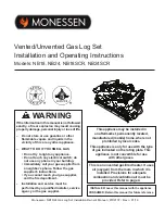 Monessen Hearth NB18 Installation And Operating Instructions Manual предпросмотр