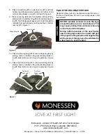 Предварительный просмотр 3 страницы Monessen Hearth SC18-R Log Placement Instructions